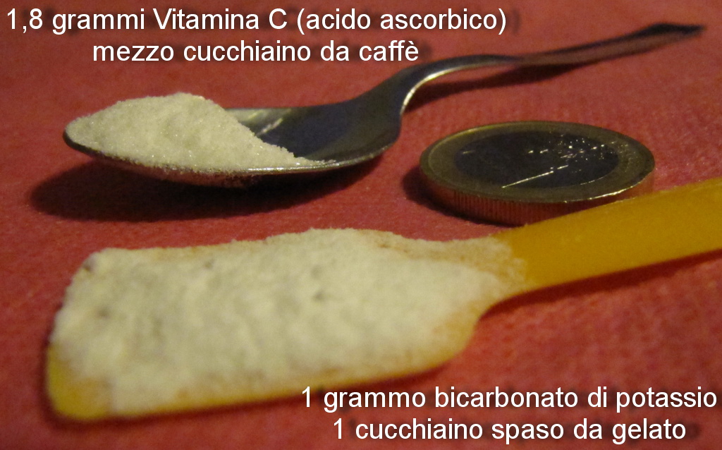 acido ascorbico bicarbonato di potassio